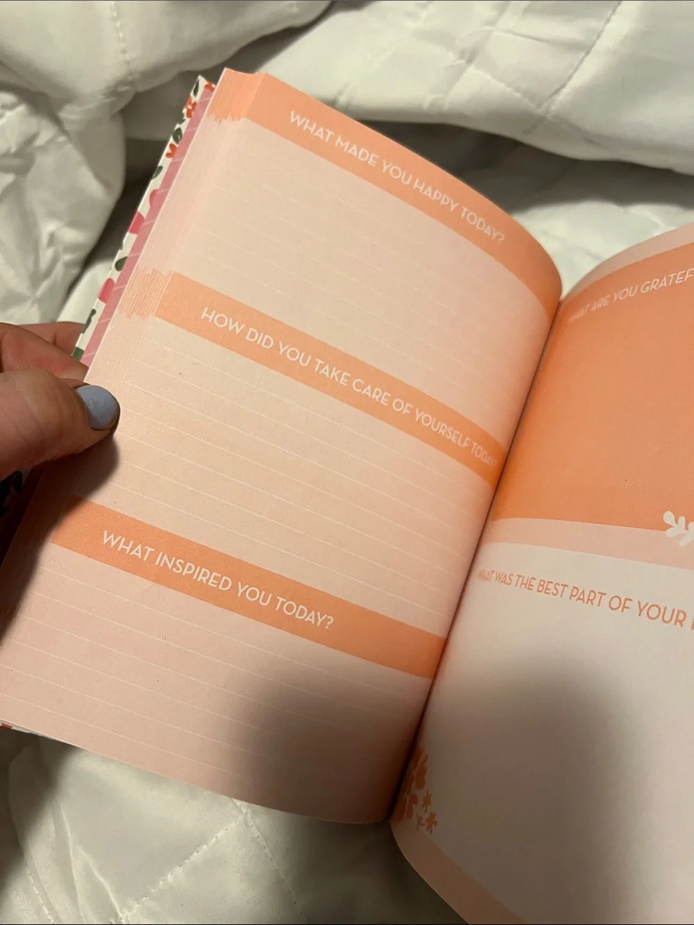 Make Today Matter Floral Guided Journal - White Multicolor Cover